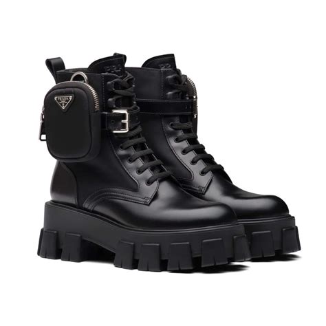 prada camoscio stretch nero boots|Prada Boots for Women .